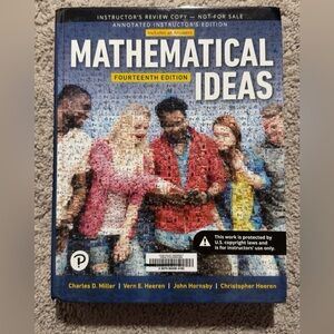 Mathematical Ideas Textbook - Fourteenth Edition Instructor edition